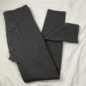 Textured‎ High Waist Leggings Women's Large Sculpt Compression Tummy Control EUC